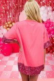 Candy Cane Sequin Half Sleeve T-Shirt - Carbone's Marketplace