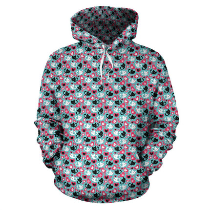 Cats & Hearts Hoodies - Carbone's Marketplace