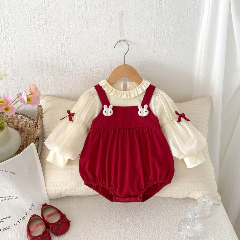 Clothes For Babies Spring And Autumn Clothing Baby Girl Princess Jumpsuit - Carbone's Marketplace