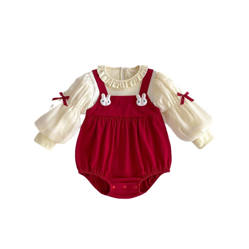 Clothes For Babies Spring And Autumn Clothing Baby Girl Princess Jumpsuit - Carbone's Marketplace