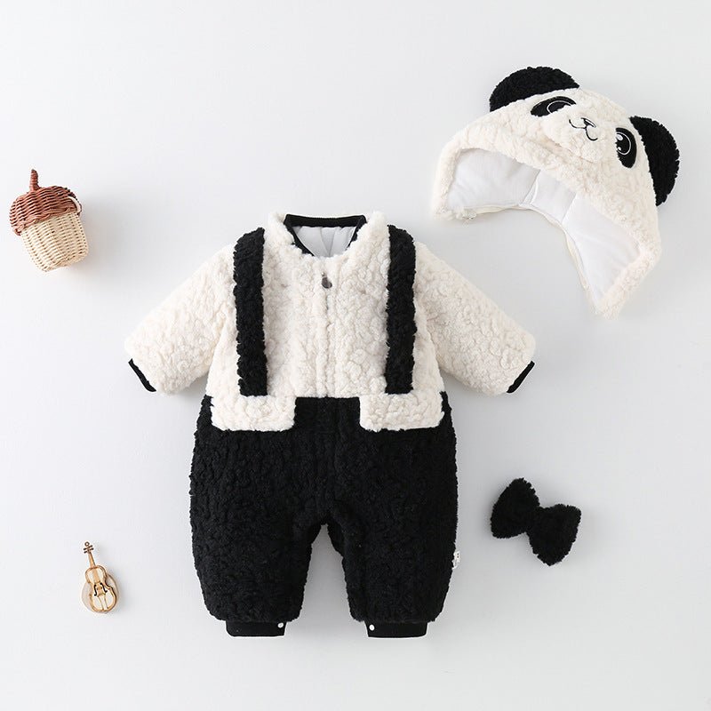 Clothes For Babies Winter Clothing Thickened Fleece - lined Baby Going Out Clothes - Carbone's Marketplace