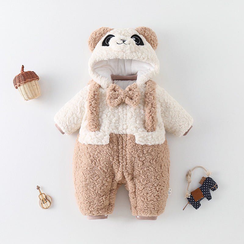 Clothes For Babies Winter Clothing Thickened Fleece - lined Baby Going Out Clothes - Carbone's Marketplace