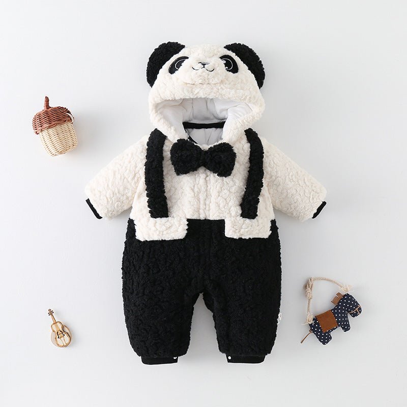 Clothes For Babies Winter Clothing Thickened Fleece - lined Baby Going Out Clothes - Carbone's Marketplace