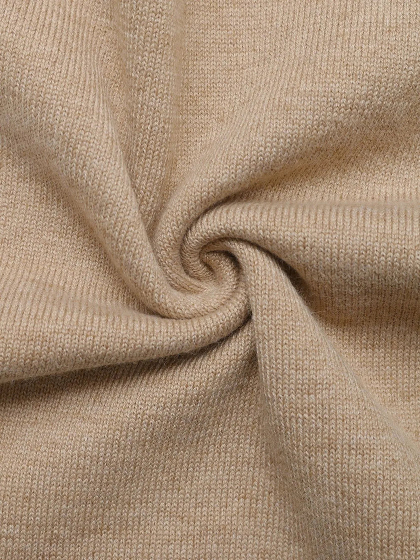 Color Block Round Neck Sweater with Ribbed Trim - Carbone's Marketplace