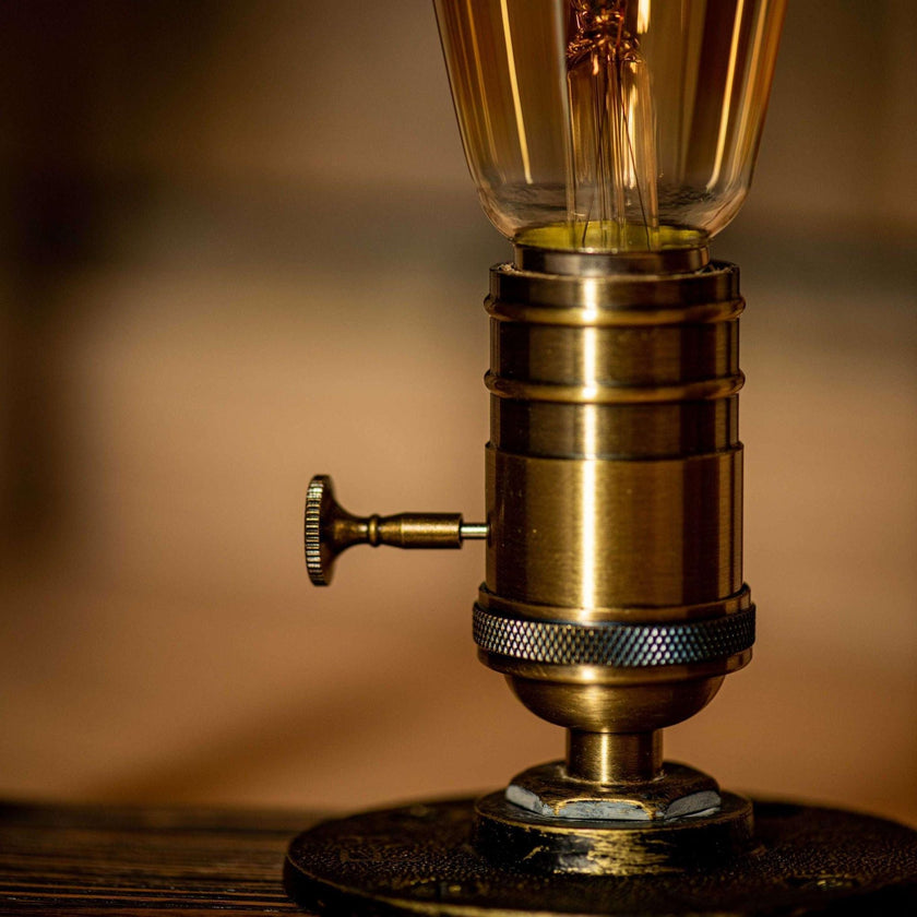 Cosmos Steampunk Handmade Vintage Adjustable Pipe Lamp - Carbone's Marketplace