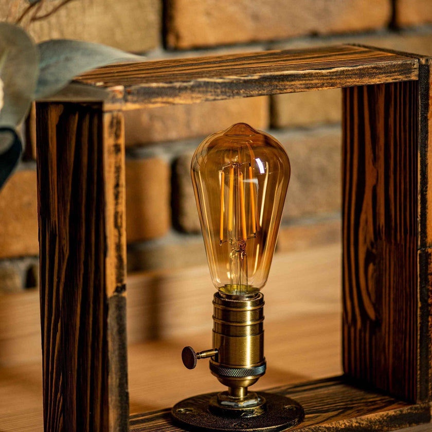 Cosmos Steampunk Handmade Vintage Adjustable Pipe Lamp - Carbone's Marketplace