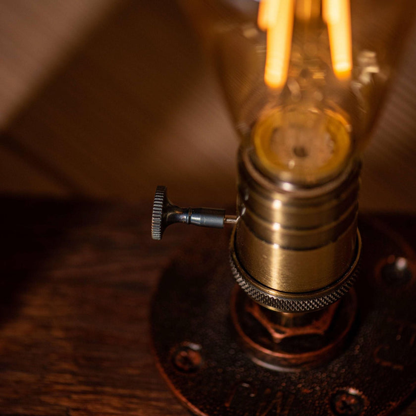 Cosmos Steampunk Handmade Vintage Adjustable Pipe Lamp - Carbone's Marketplace