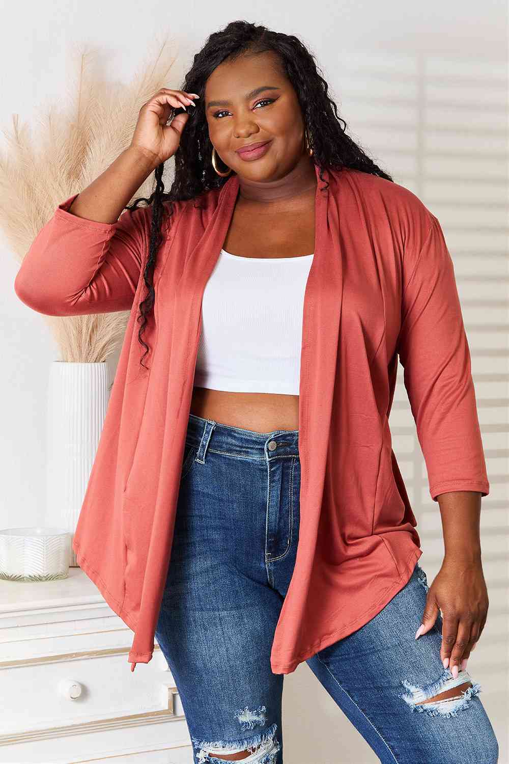 Culture Code Full Size Open Front Cardigan - Carbone's Marketplace