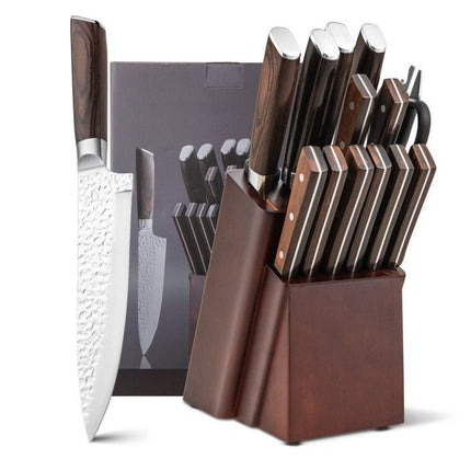 Daily Necessities Kitchen Knife Set Stainless Steel Knife Block Set - Carbone's Marketplace