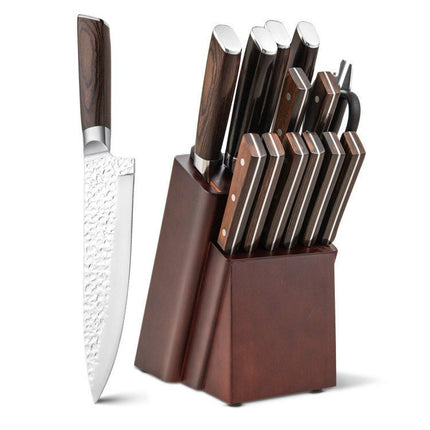 Daily Necessities Kitchen Knife Set Stainless Steel Knife Block Set - Carbone's Marketplace