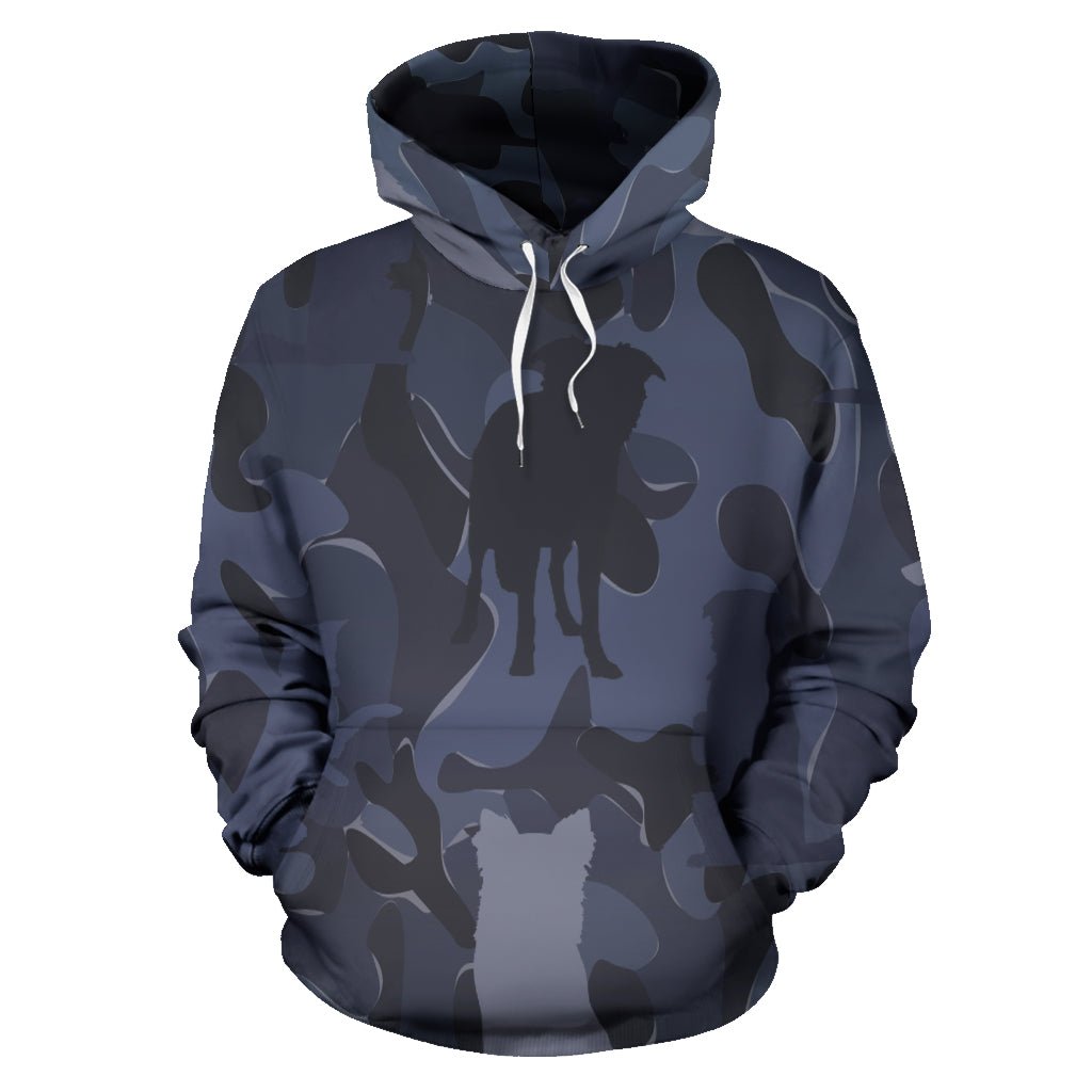 Dark Blue Dog Hoodie - Carbone's Marketplace