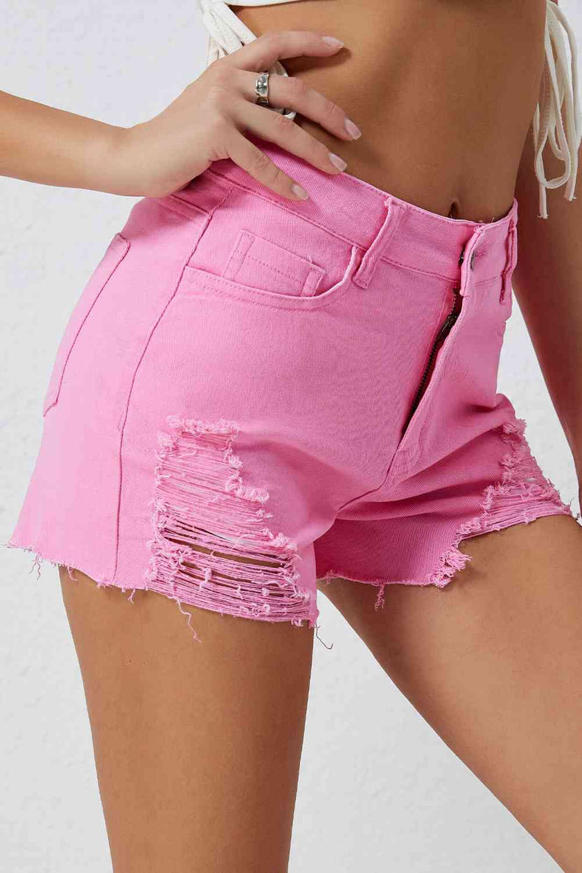 Distressed Denim Shorts - Carbone's Marketplace