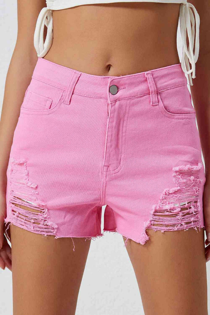 Distressed Denim Shorts - Carbone's Marketplace