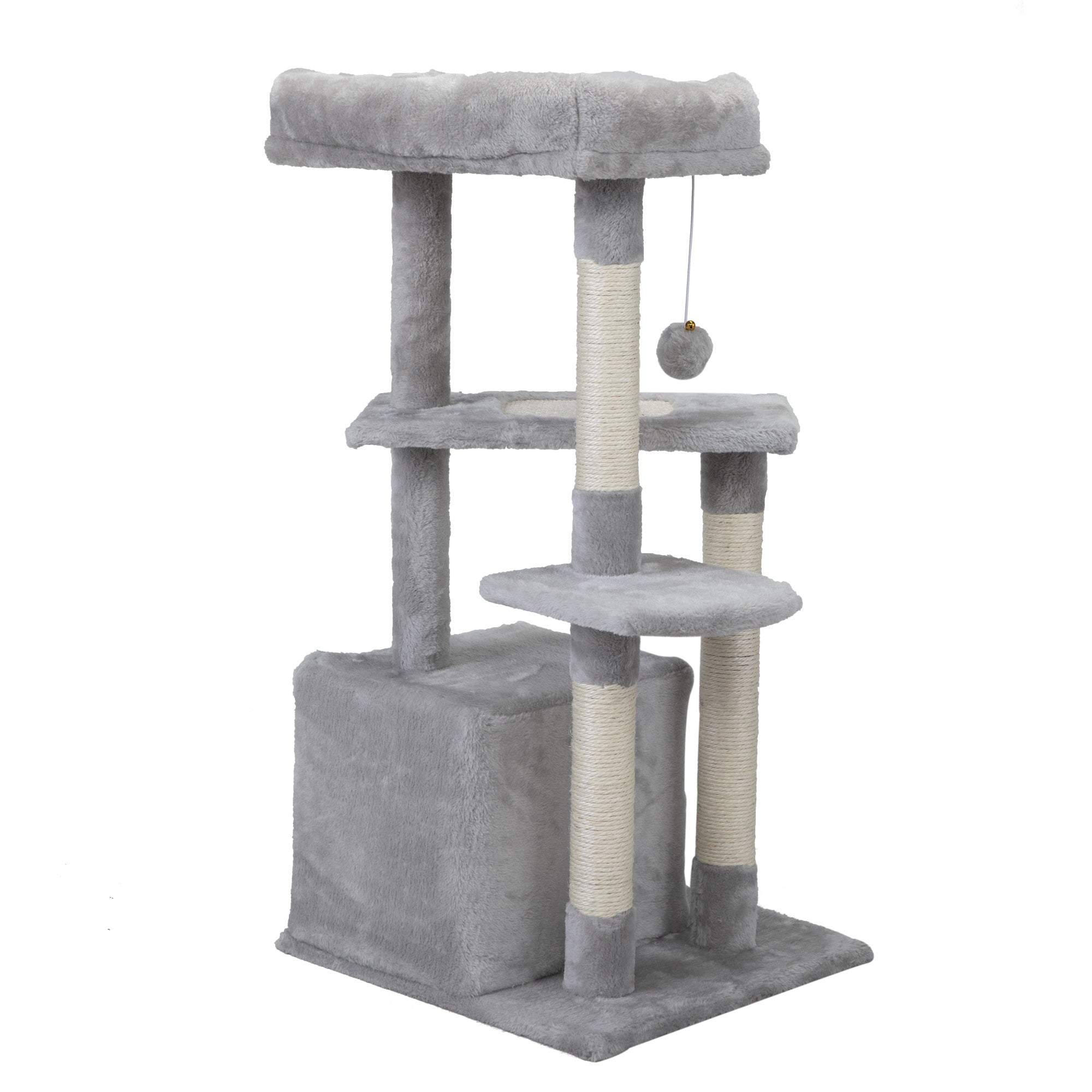 Double Level Cat Tree Stand House Furniture - Carbone's Marketplace