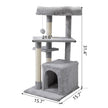 Double Level Cat Tree Stand House Furniture - Carbone's Marketplace