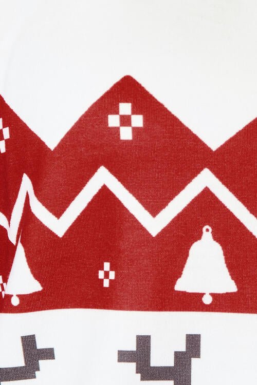 Double Take Full Size Christmas Drawstring Long Sleeve Hoodie - Carbone's Marketplace