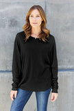 Double Take Full Size Round Neck Long Sleeve T-Shirt - Carbone's Marketplace