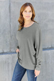 Double Take Full Size Round Neck Long Sleeve T-Shirt - Carbone's Marketplace