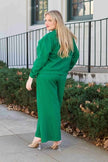 Double Take Full Size Textured Long Sleeve Top and Drawstring Pants Set - Carbone's Marketplace