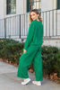 Double Take Full Size Textured Long Sleeve Top and Drawstring Pants Set - Carbone's Marketplace