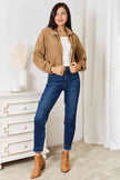 Double Take Long Sleeve Dropped Shoulder Jacket - Carbone's Marketplace