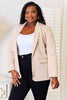 Double Take Shawl Collar Long Sleeve Blazer - Carbone's Marketplace