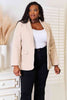 Double Take Shawl Collar Long Sleeve Blazer - Carbone's Marketplace