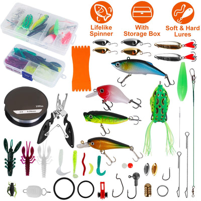383Pcs Fishing Lures Tackle Box - Carbone's Marketplace