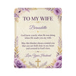 To My Wife Personalized Sherpa Blanket | Christian Gift From Husband
