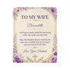 To My Wife Personalized Sherpa Blanket | Christian Gift From Husband