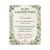 To My Amazing Wife Personalized Sherpa Blanket | Christian Gift From Husband