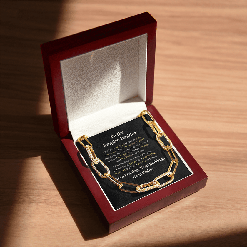 Empire Builder - CZ Paperclip Chain - Carbone's Marketplace