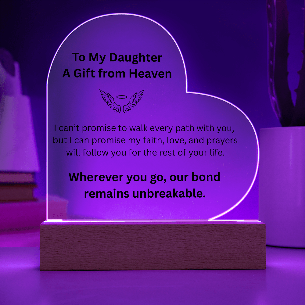 Eternal Bond Heart Light – To My Daughter - Carbone's Marketplace