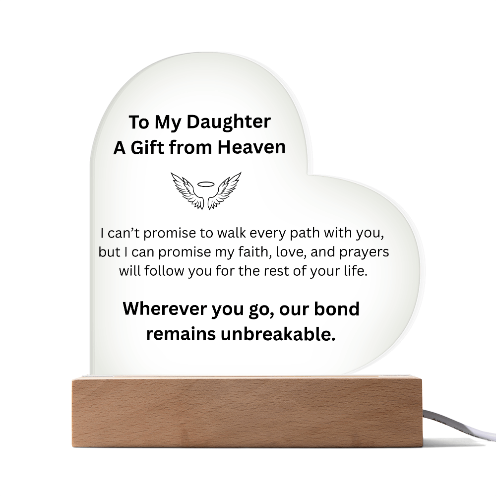 Eternal Bond Heart Light – To My Daughter - Carbone's Marketplace
