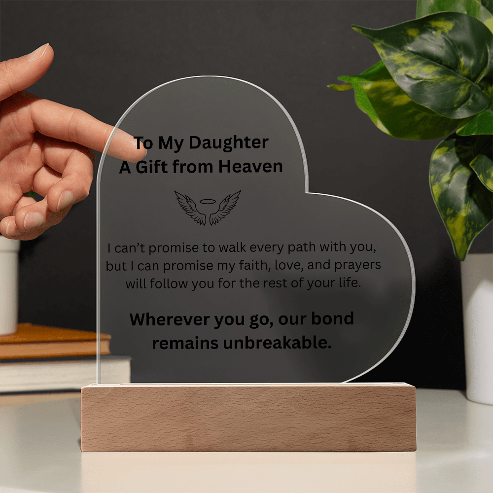 Eternal Bond Heart Light – To My Daughter - Carbone's Marketplace