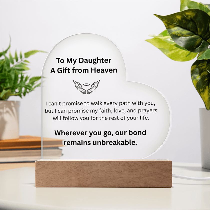Eternal Bond Heart Light – To My Daughter - Carbone's Marketplace