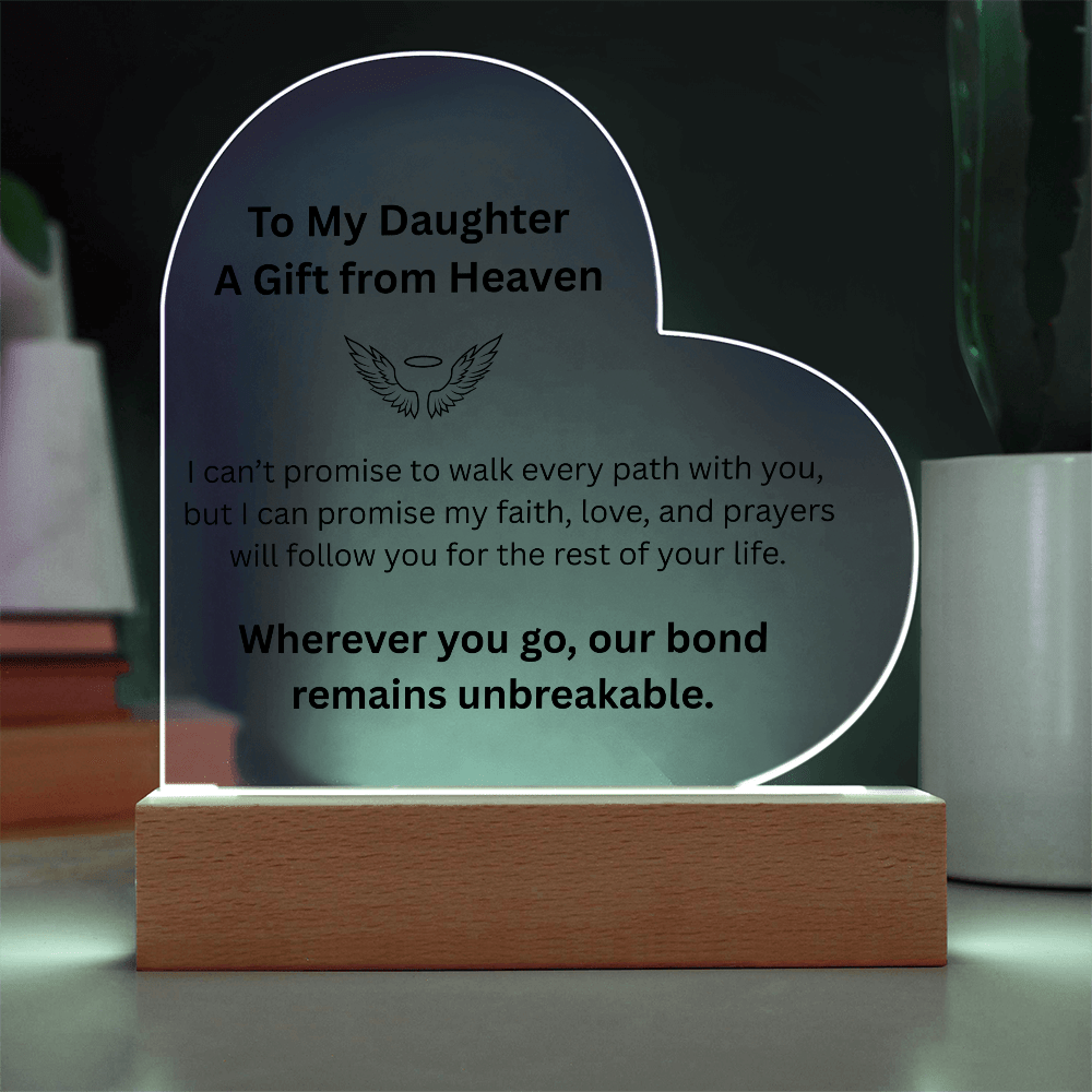 Eternal Bond Heart Light – To My Daughter - Carbone's Marketplace