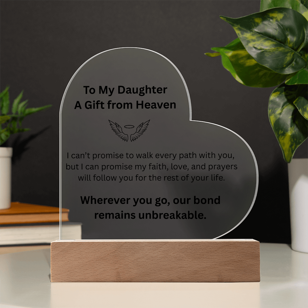 Eternal Bond Heart Light – To My Daughter - Carbone's Marketplace