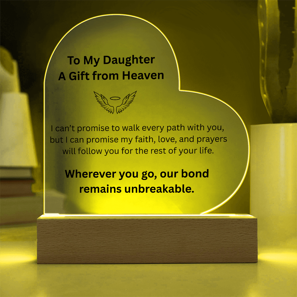 Eternal Bond Heart Light – To My Daughter - Carbone's Marketplace