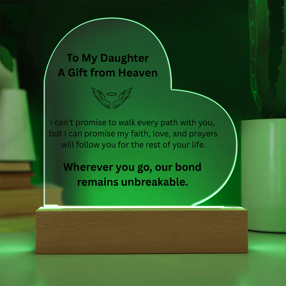 Eternal Bond Heart Light – To My Daughter - Carbone's Marketplace