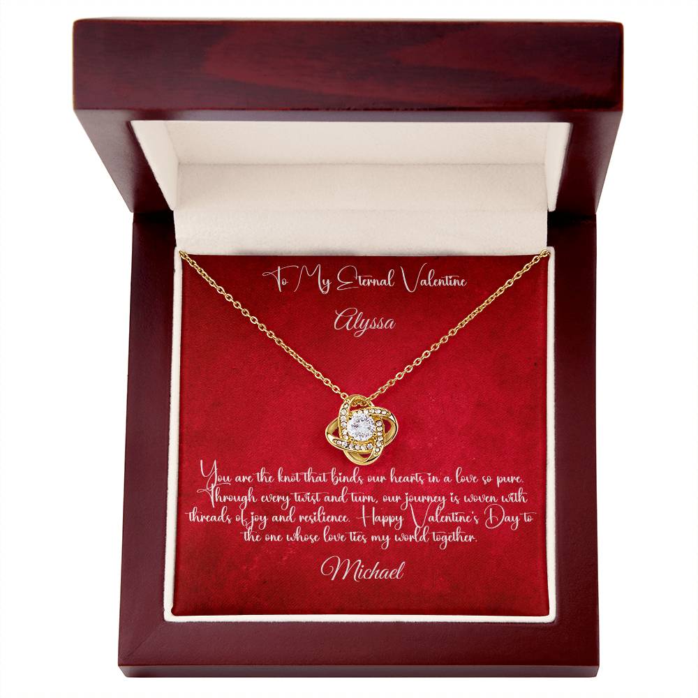 Eternal Love, Exquisite Style: Valentine's Day Edition Love Knot Necklace to Cherish Forever - Carbone's Marketplace