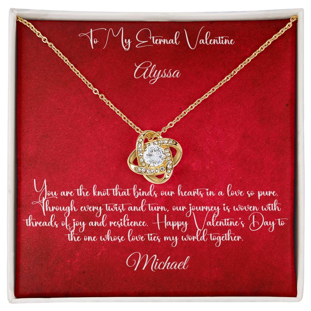 Eternal Love, Exquisite Style: Valentine's Day Edition Love Knot Necklace to Cherish Forever - Carbone's Marketplace