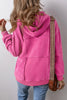 Exposed Seam Dropped Shoulder Long Sleeve Hoodie - Carbone's Marketplace