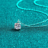 Exquisite 1 Carat Moissanite Sterling Silver Necklace: Elegant Women's Jewelry for Fashion and Style - Carbone's Marketplace