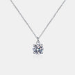 Exquisite 1 Carat Moissanite Sterling Silver Necklace: Elegant Women's Jewelry for Fashion and Style - Carbone's Marketplace