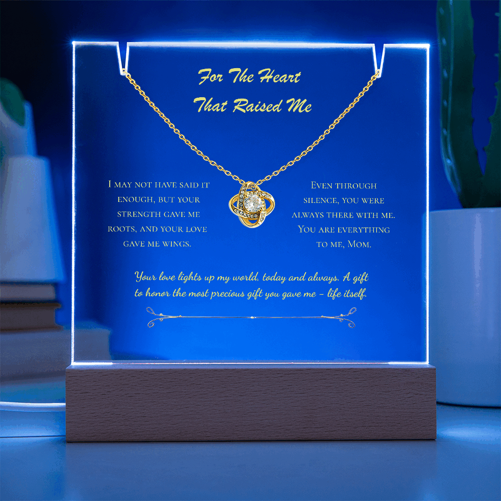 For The Heart That Raised Me – Eternal Love Knot Gift Set
