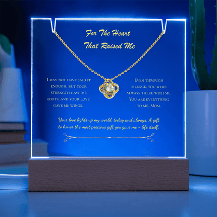 For The Heart That Raised Me – Eternal Love Knot Gift Set