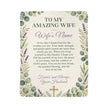 All Sherpa Fleece Blanket for Wife, Christian Love Gift
