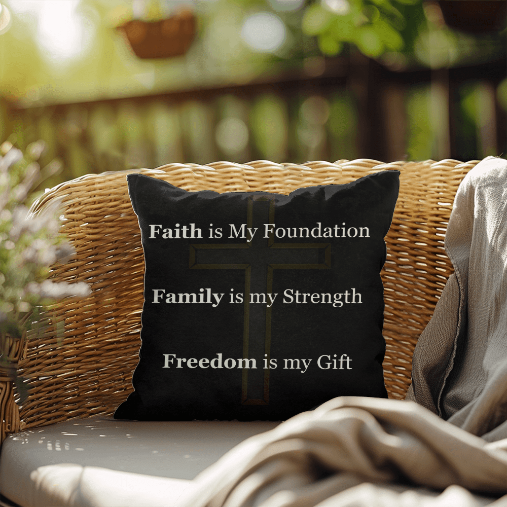 Faith, Family & Freedom Pillow - Carbone's Marketplace