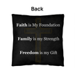 Faith, Family & Freedom Pillow - Carbone's Marketplace